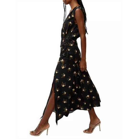 VERONICA BEARD wixson dress silk blend in black multi Size 12 designer luxury - Picture 7 of 16